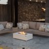 Gas Fire Pit - Mirage Fire Pit White - The Luxury Fire Pit Co - Daytime