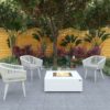 Gas Fire Pit - Maroma Fire Pit White - The Luxury Fire Pit Co