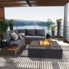 Gas Fire Pit - Monte Fire Pit Grey - The Luxury Fire Pit Co