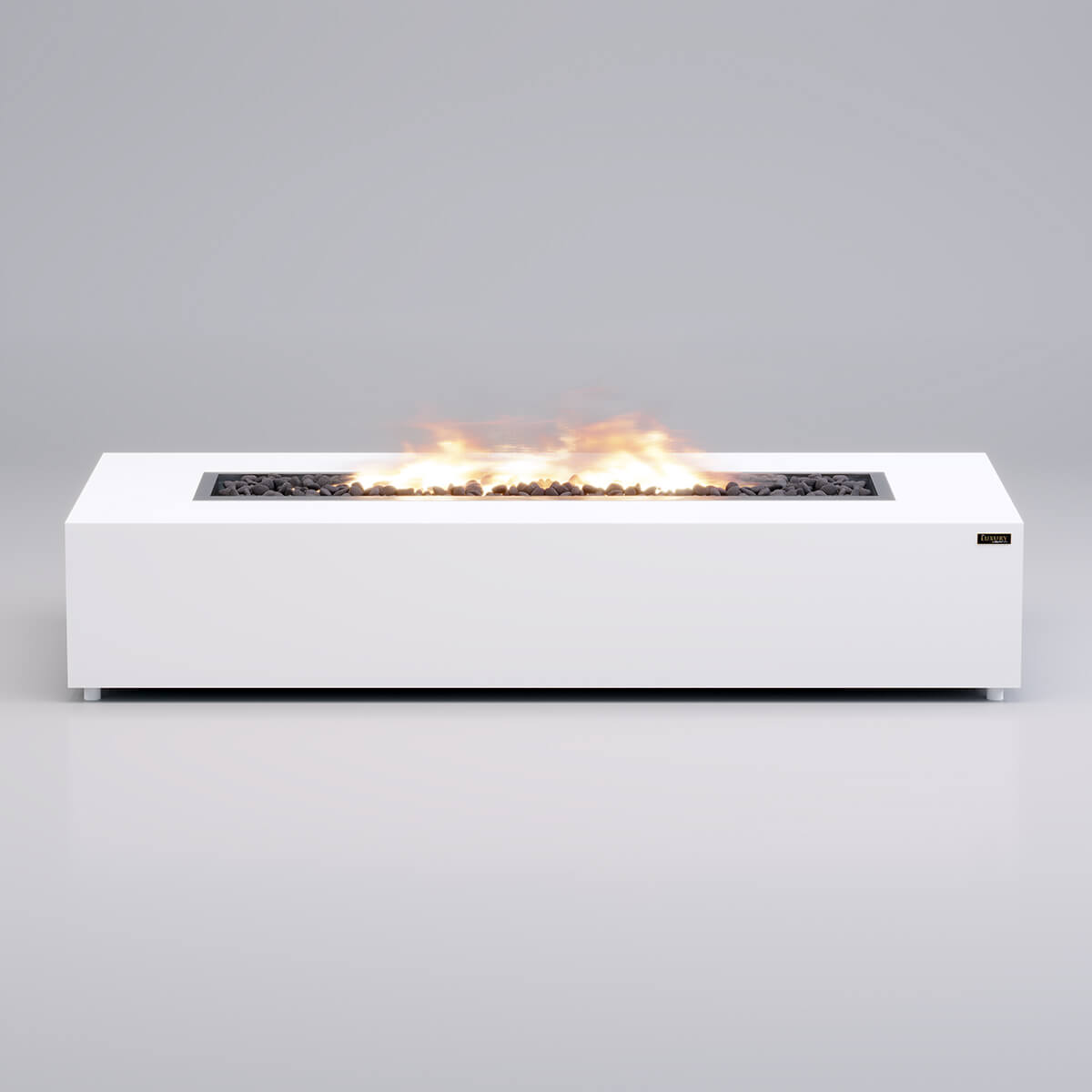 Mezzo Gas Fire Pit White