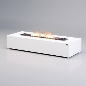 Mezzo Gas Fire Pit White