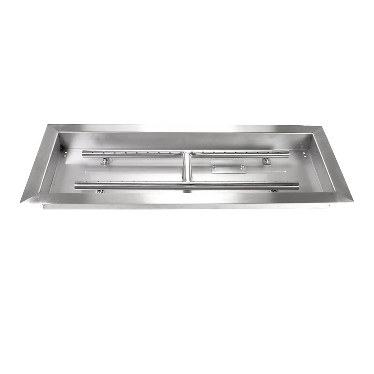 Rectangle Gas Fire Pit Burner Kit - Front