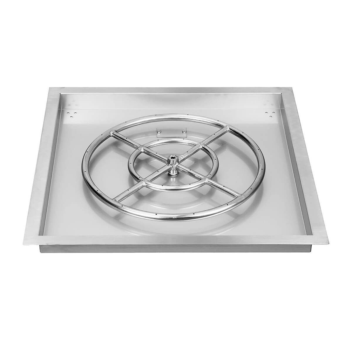 Square Gas Fire Pit Burner Kit - Front