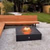 The Luxury Fire Pit co - Monte Grey Gas Fire Pit - Installed Flames
