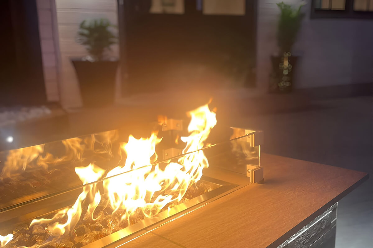 Fire Pit Dining Table, Fire Pit Table, Extra LArge Fire Pit Table