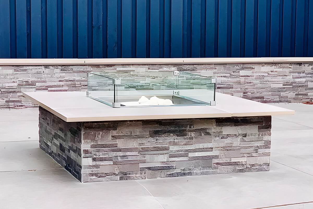 Fire Pit Dining Table, Fire Pit Table, Extra LArge Fire Pit Table