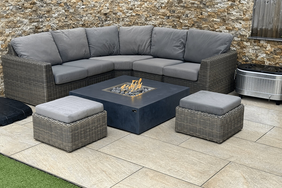 Fire Pit Dining Table, Fire Pit Table, Extra LArge Fire Pit Table